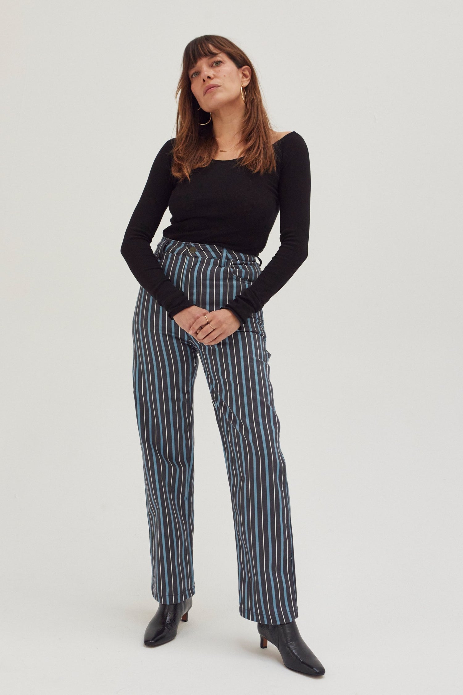 Painter Pants - Striped Denim