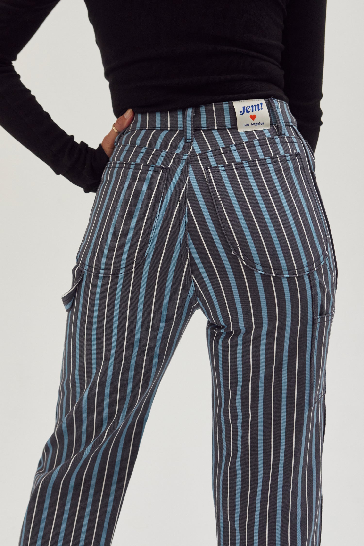 Painter Pants - Striped Denim