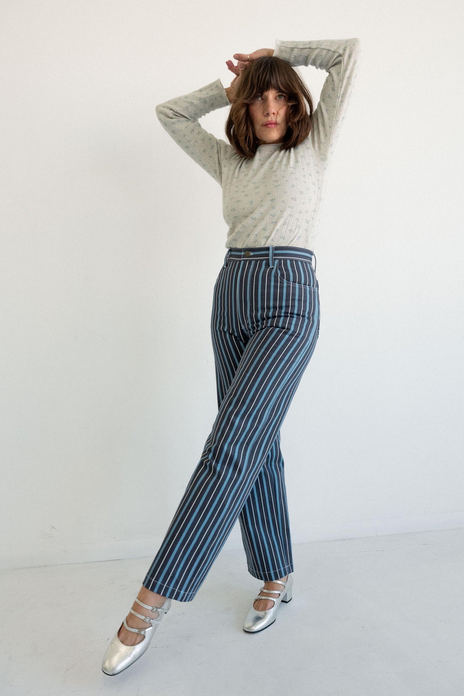 River Jean - Striped Denim