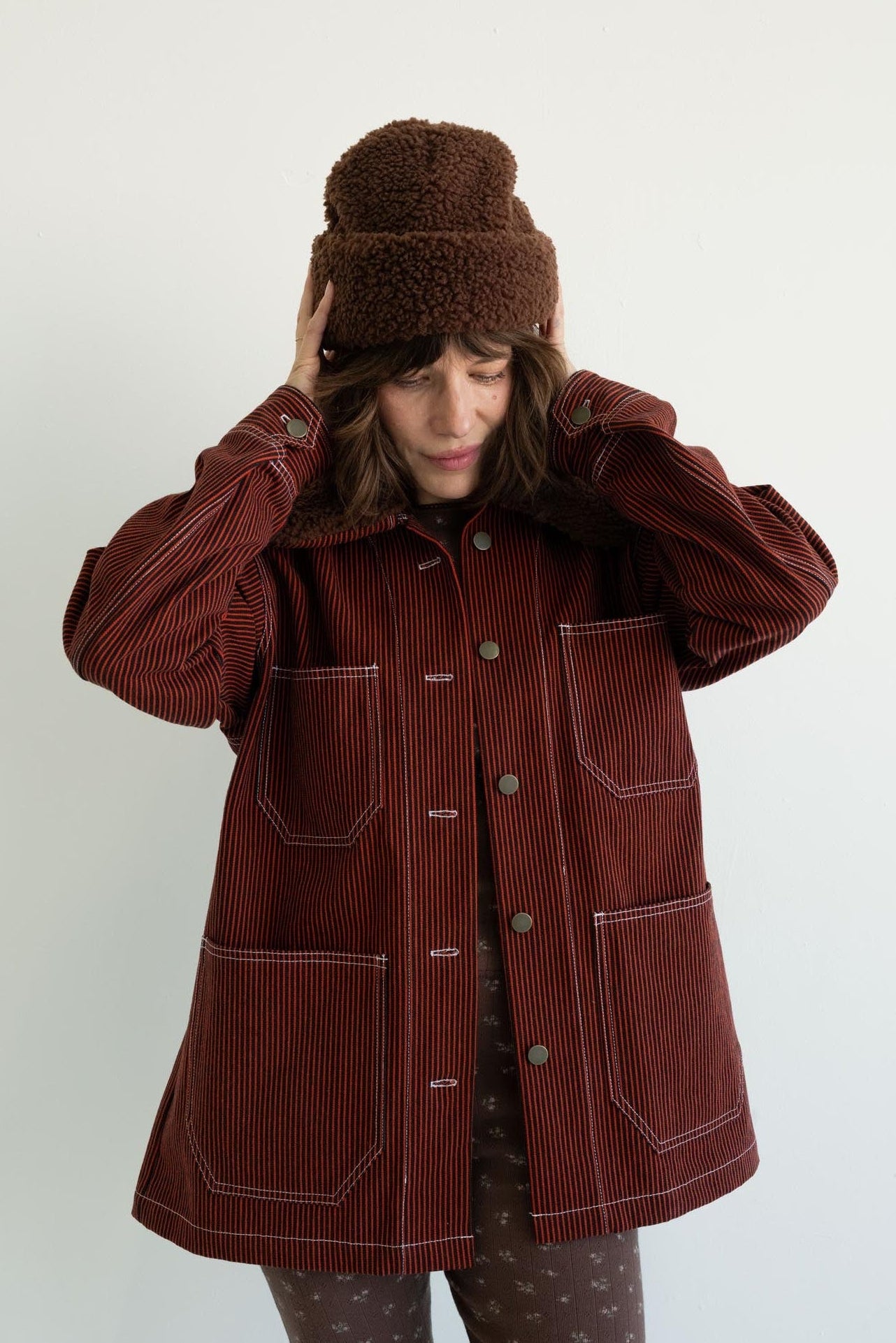 Chore Coat - Red Railroad Stripe