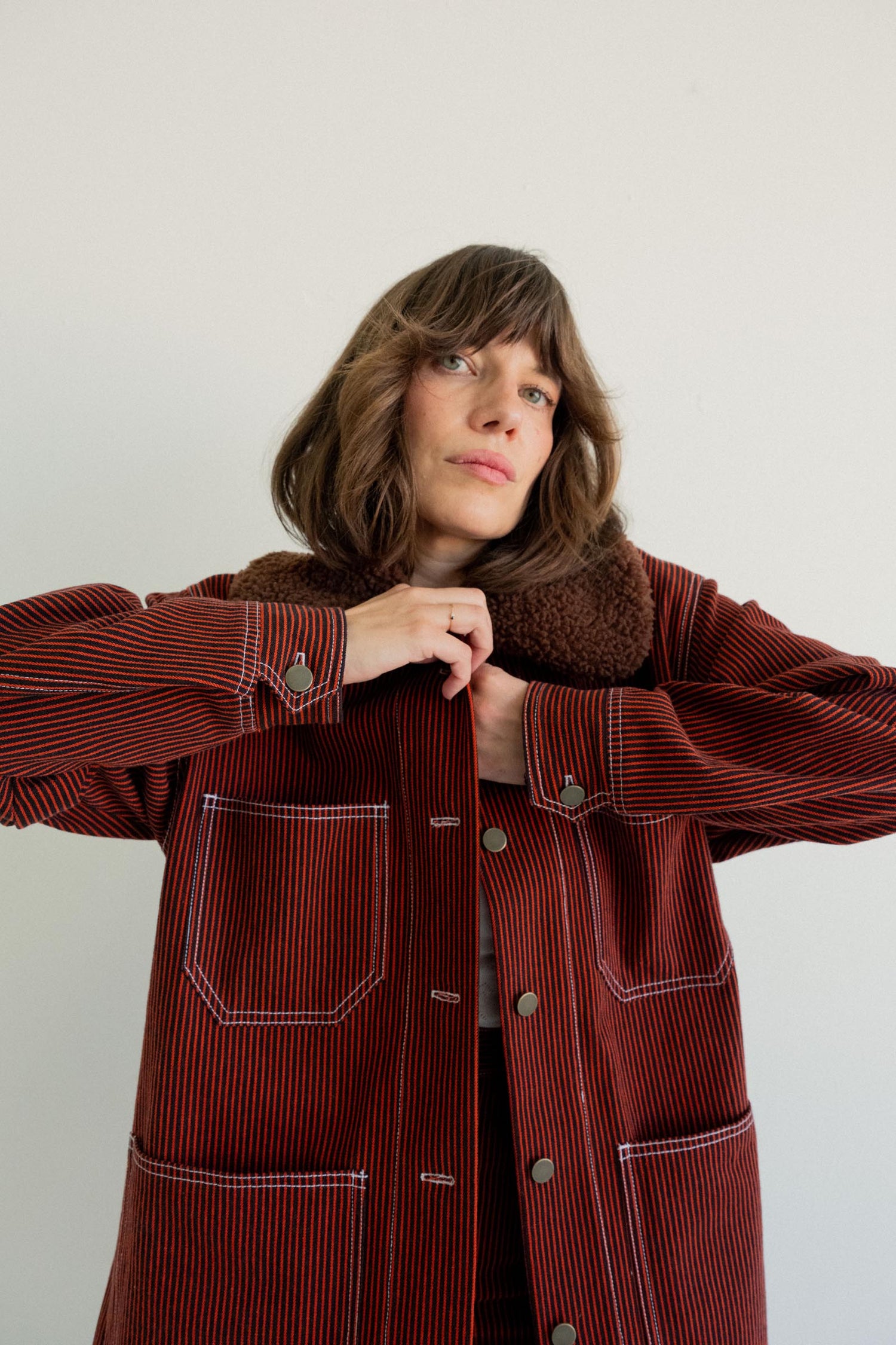 Chore Coat - Red Railroad Stripe