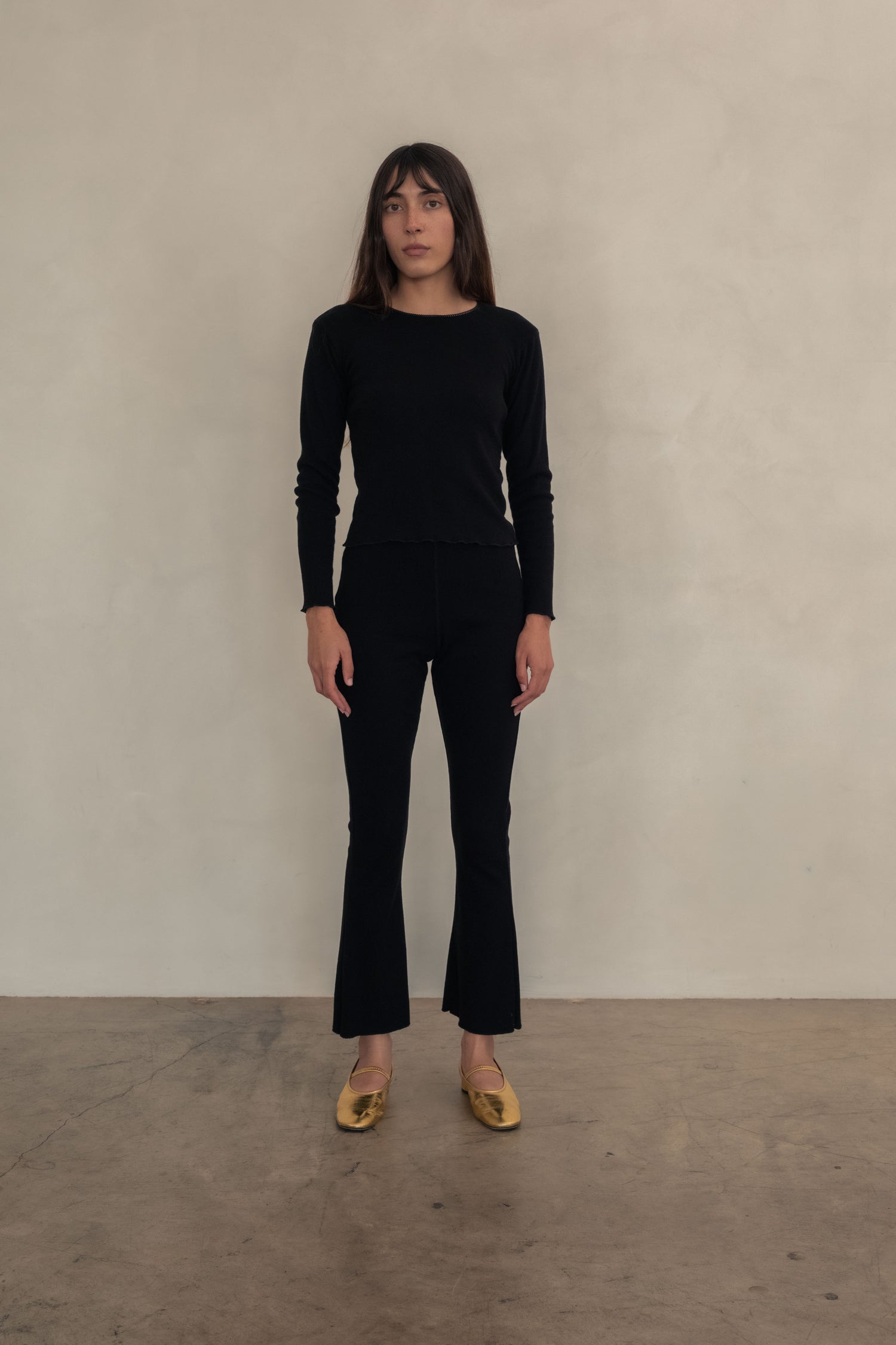 Pointelle Tulip Pant Black