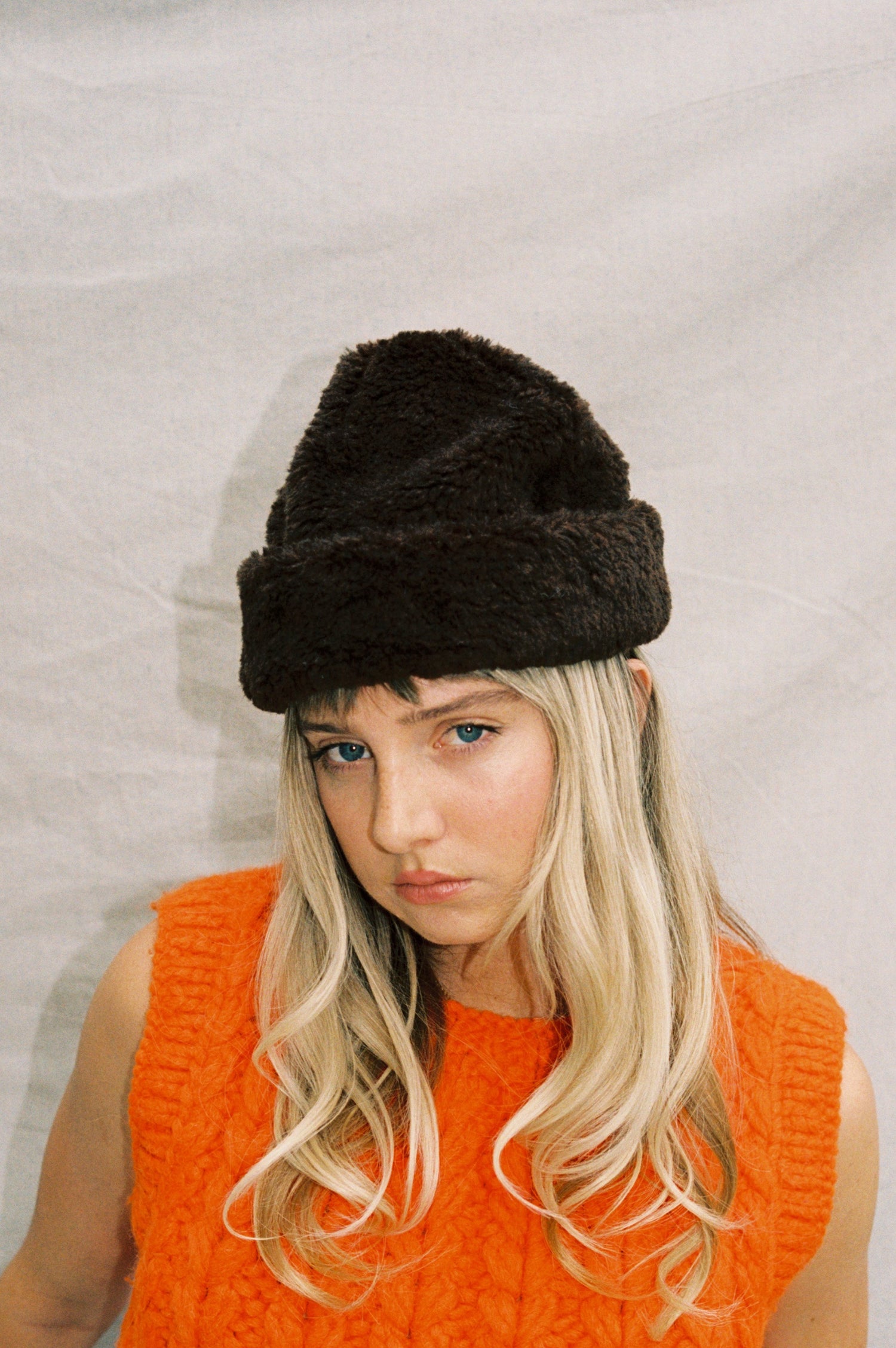Faux Fur Hat- Teddy Brown