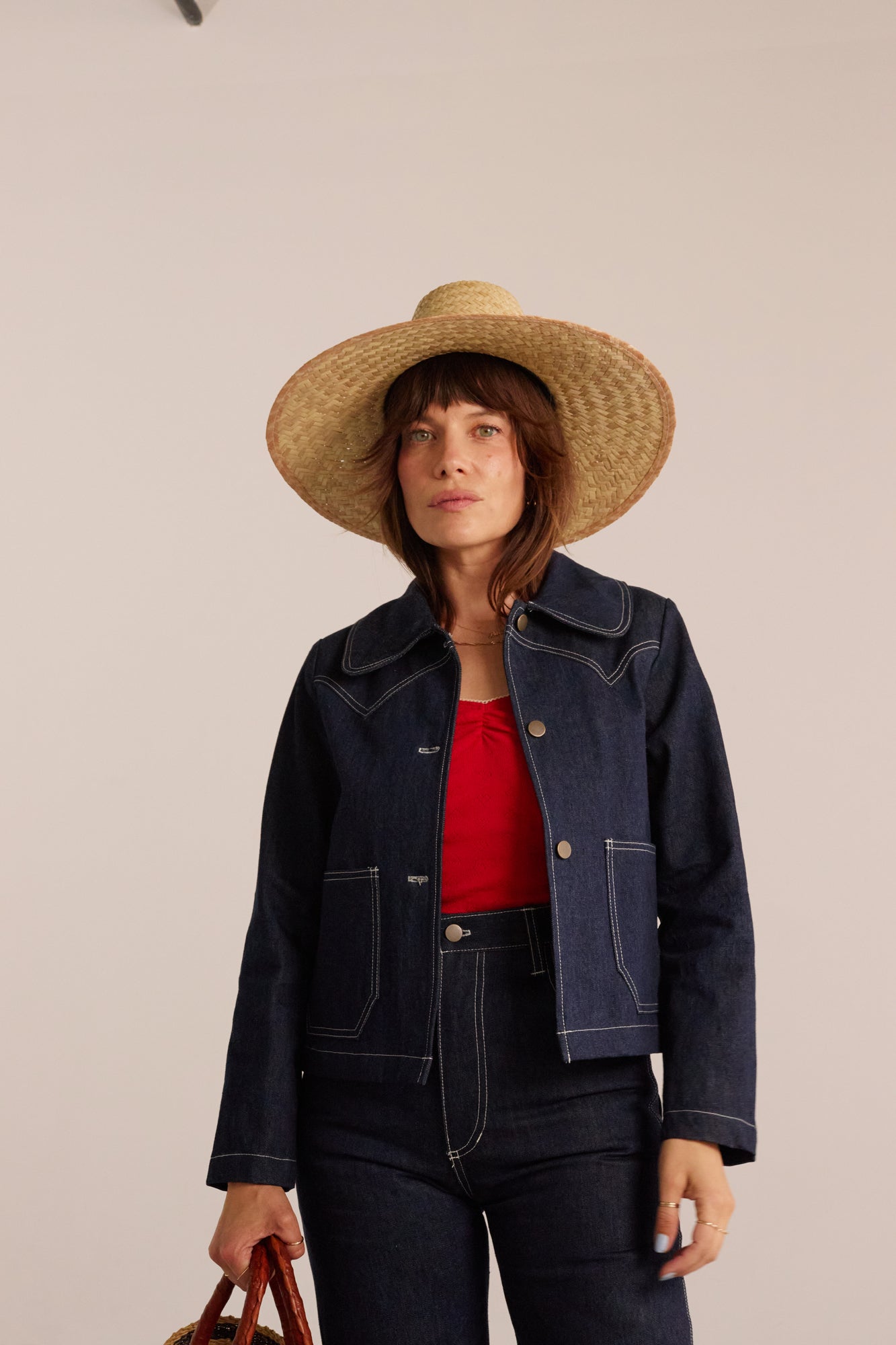 Shrunken Ranch Jacket - Dark Indigo (New removable sherpa collar)