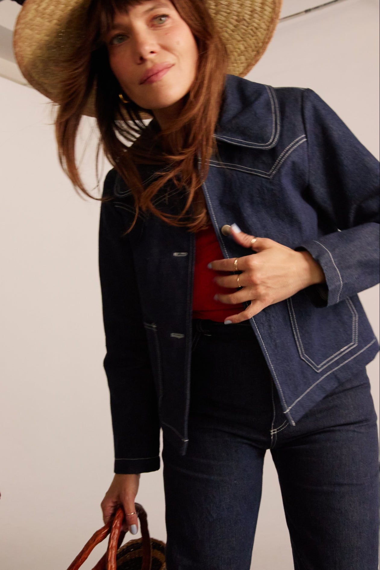 Shrunken Ranch Jacket - Dark Indigo (New removable sherpa collar)