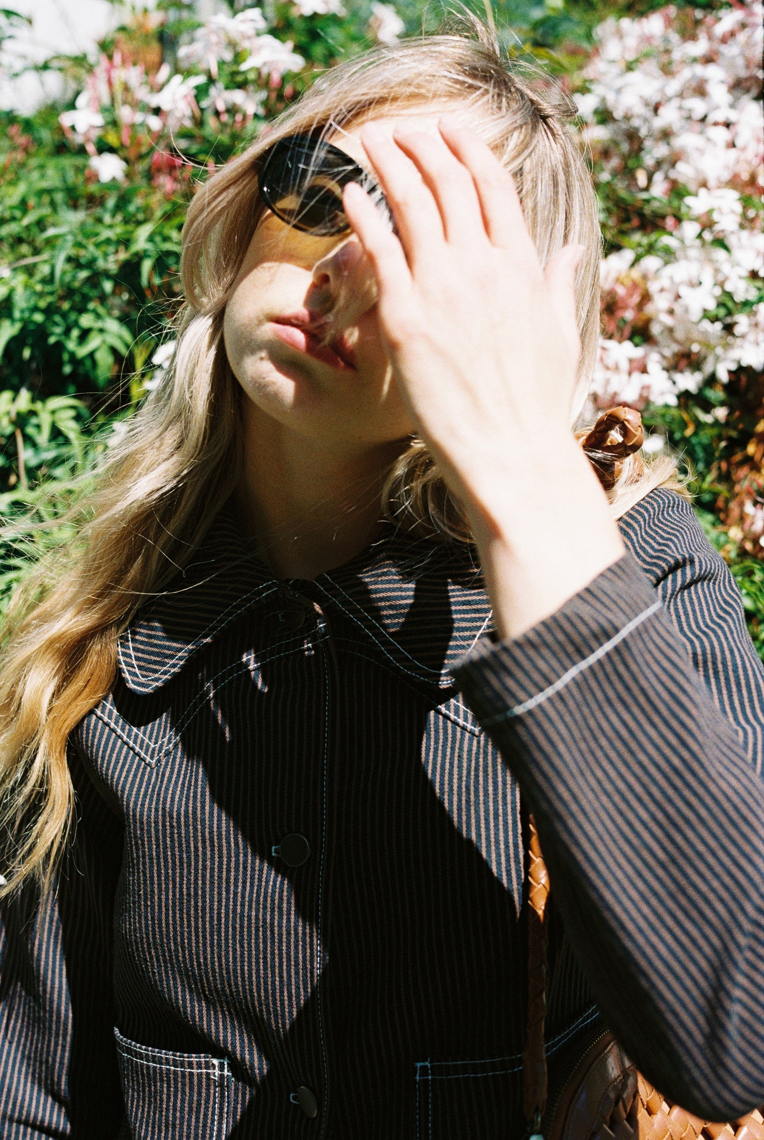 Shrunken Ranch Jacket - Brown Railroad Stripe (New removable sherpa collar)