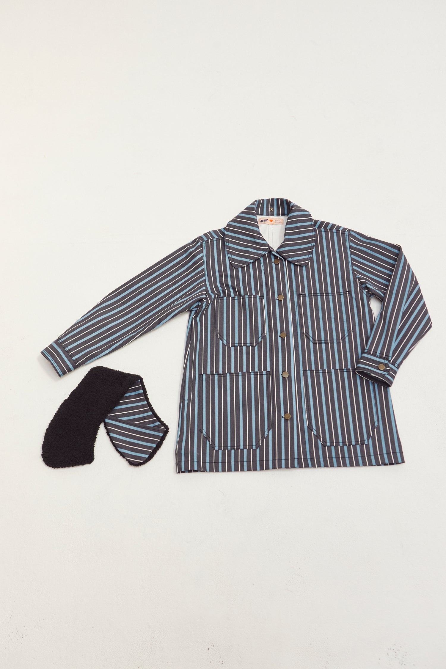 Chore Coat - Striped Denim