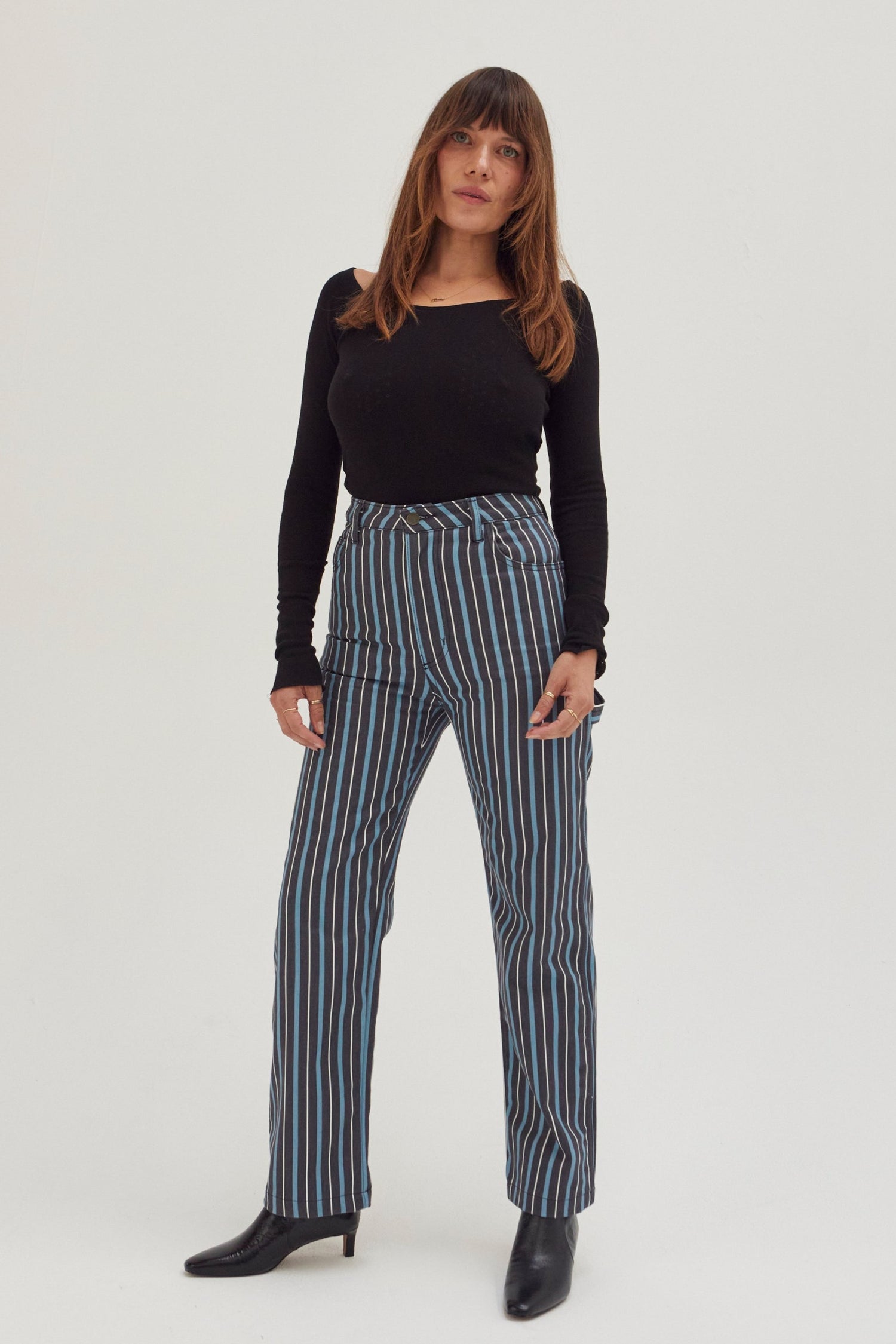 Painter Pants - Striped Denim