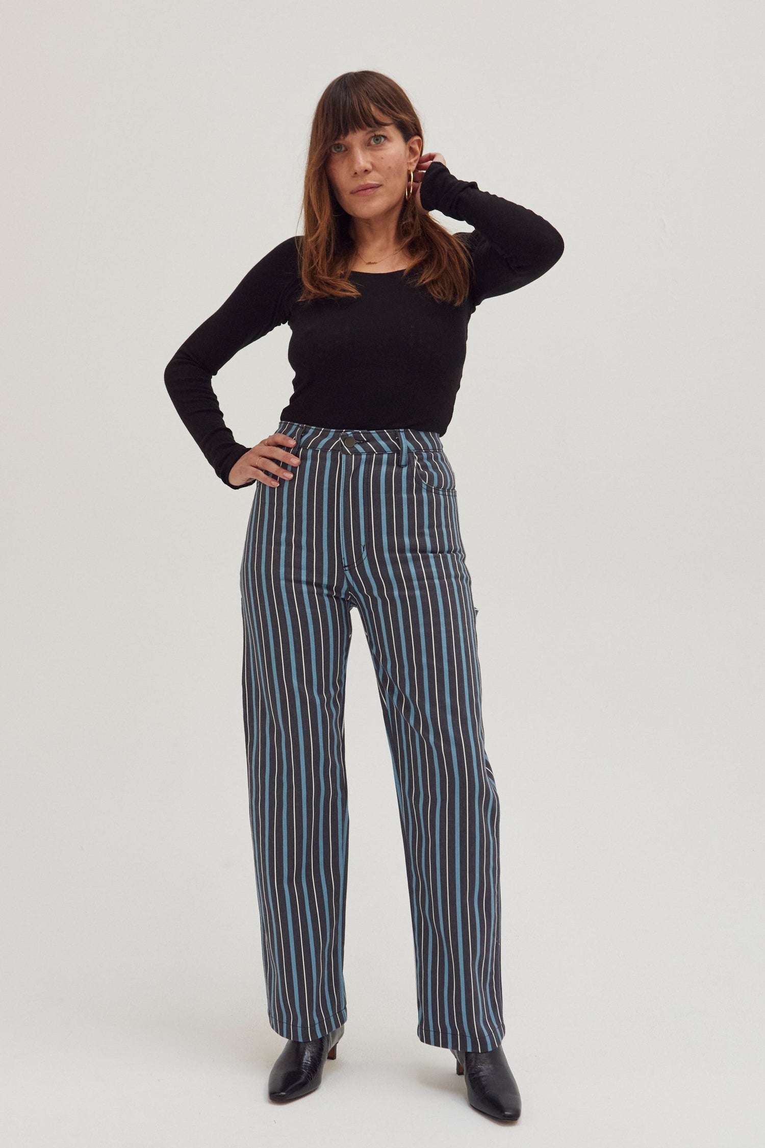 Painter Pants - Striped Denim