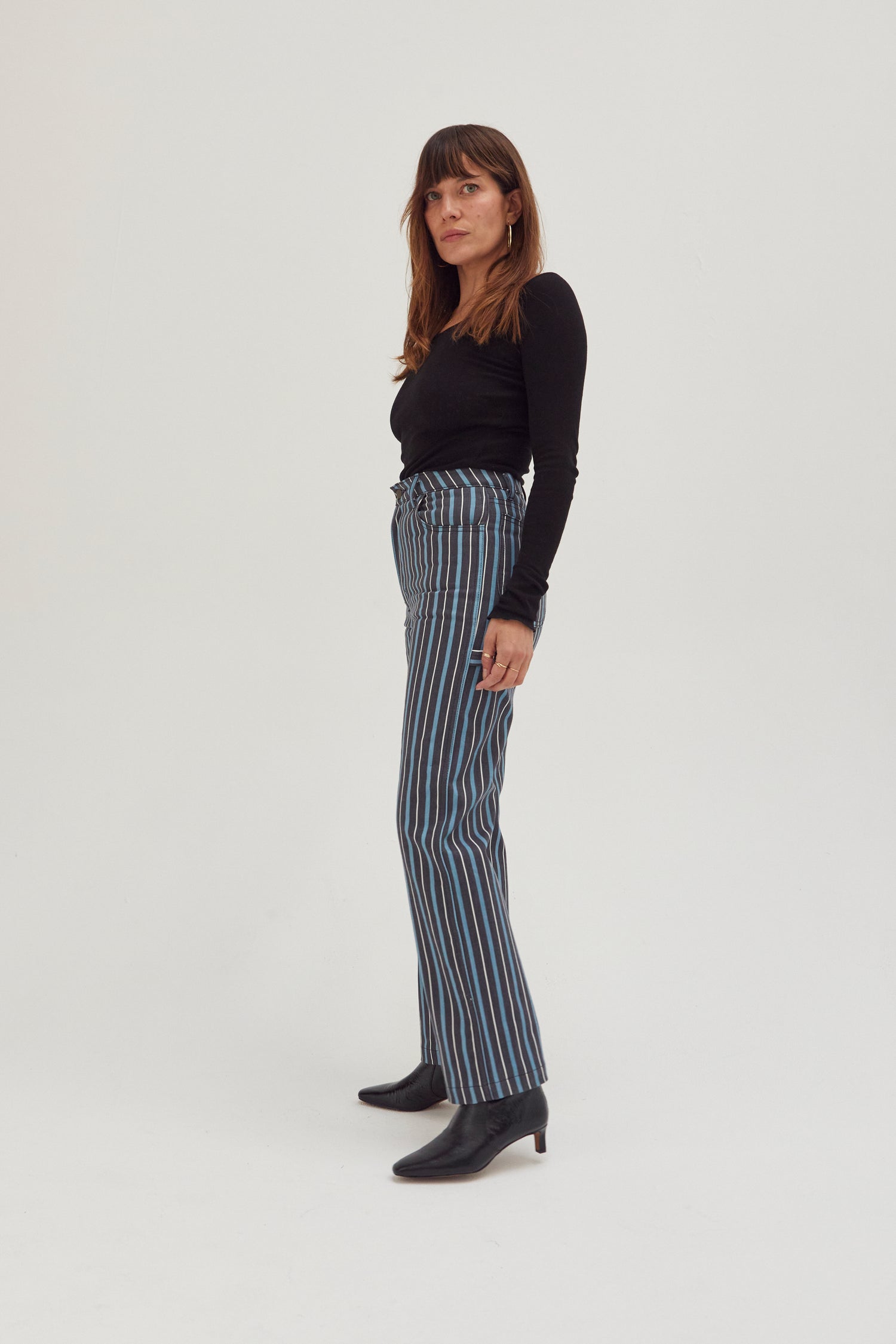 Painter Pants - Striped Denim