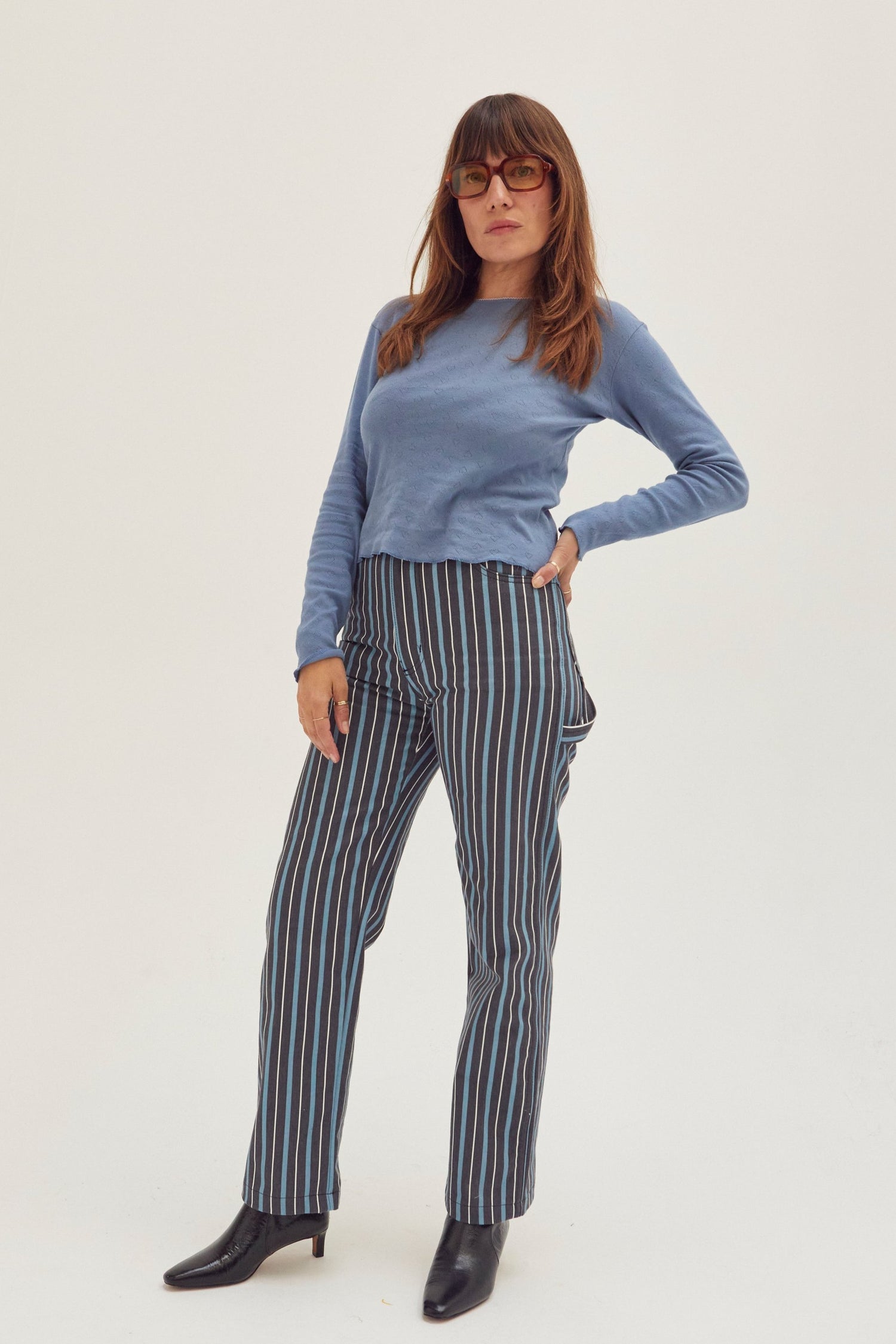 Painter Pants - Striped Denim