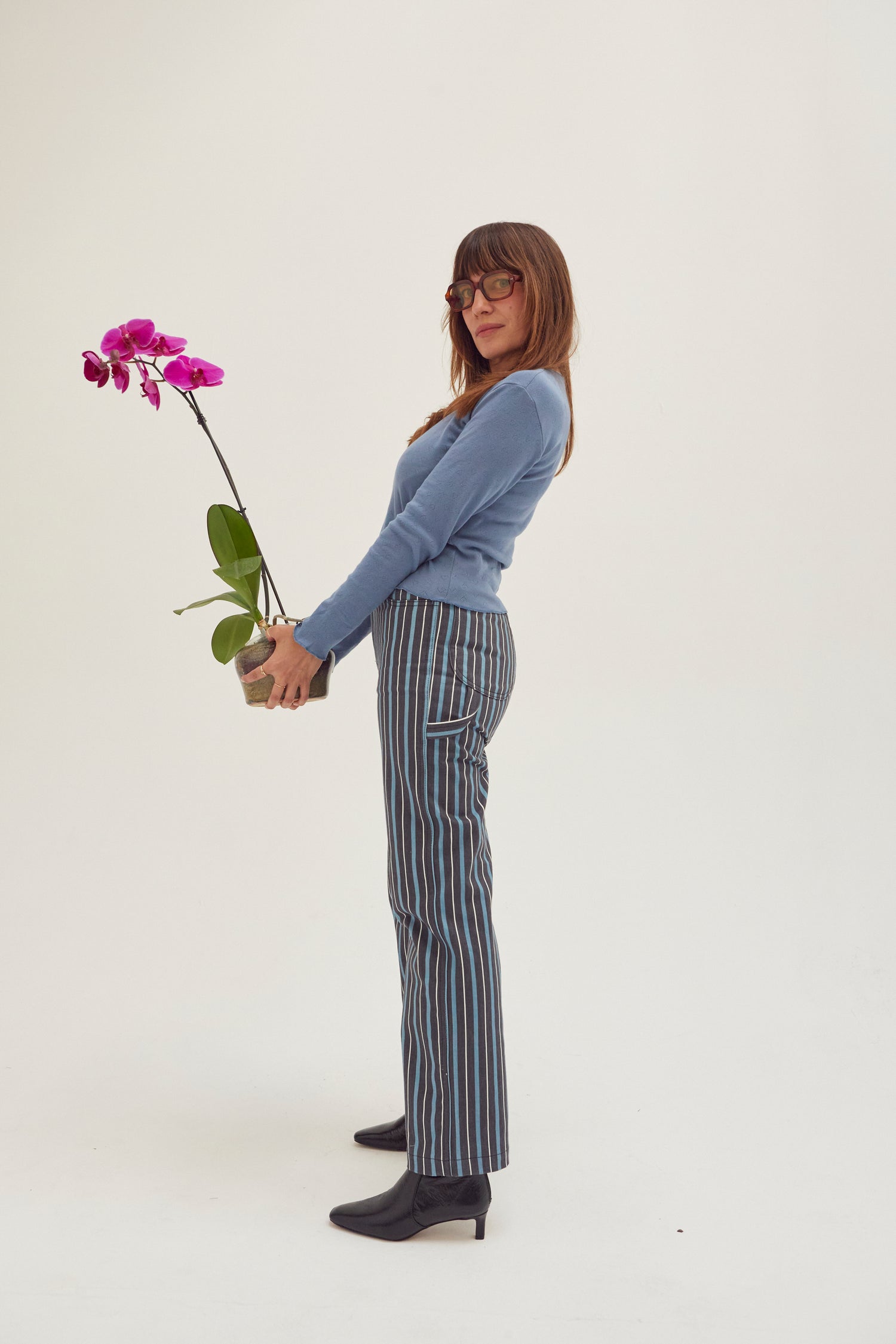 Painter Pants - Striped Denim