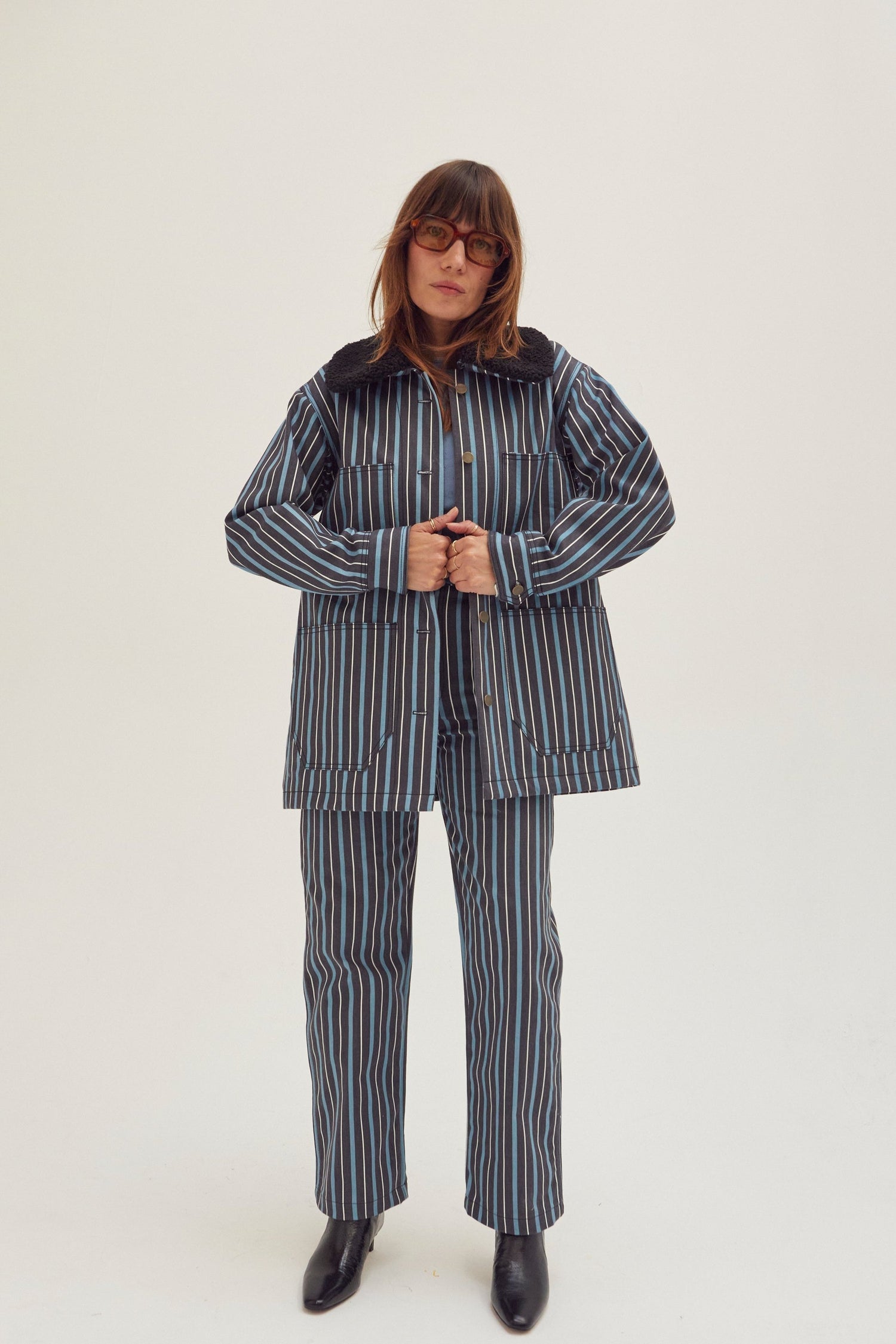 Painter Pants - Striped Denim