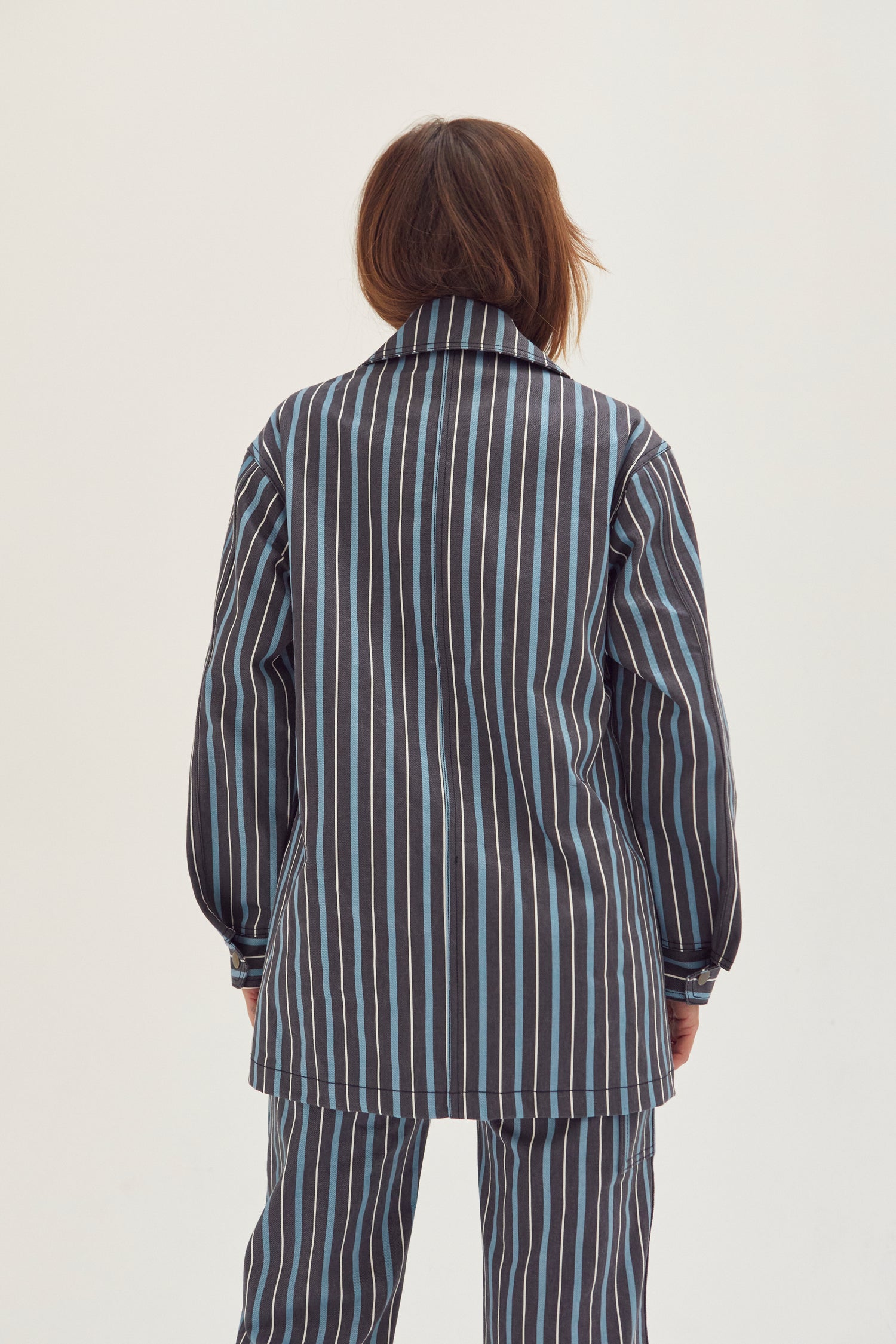 Chore Coat - Striped Denim