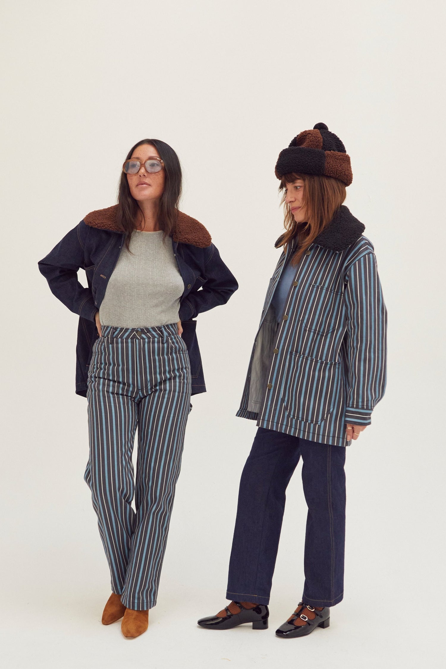 Painter Pants - Striped Denim