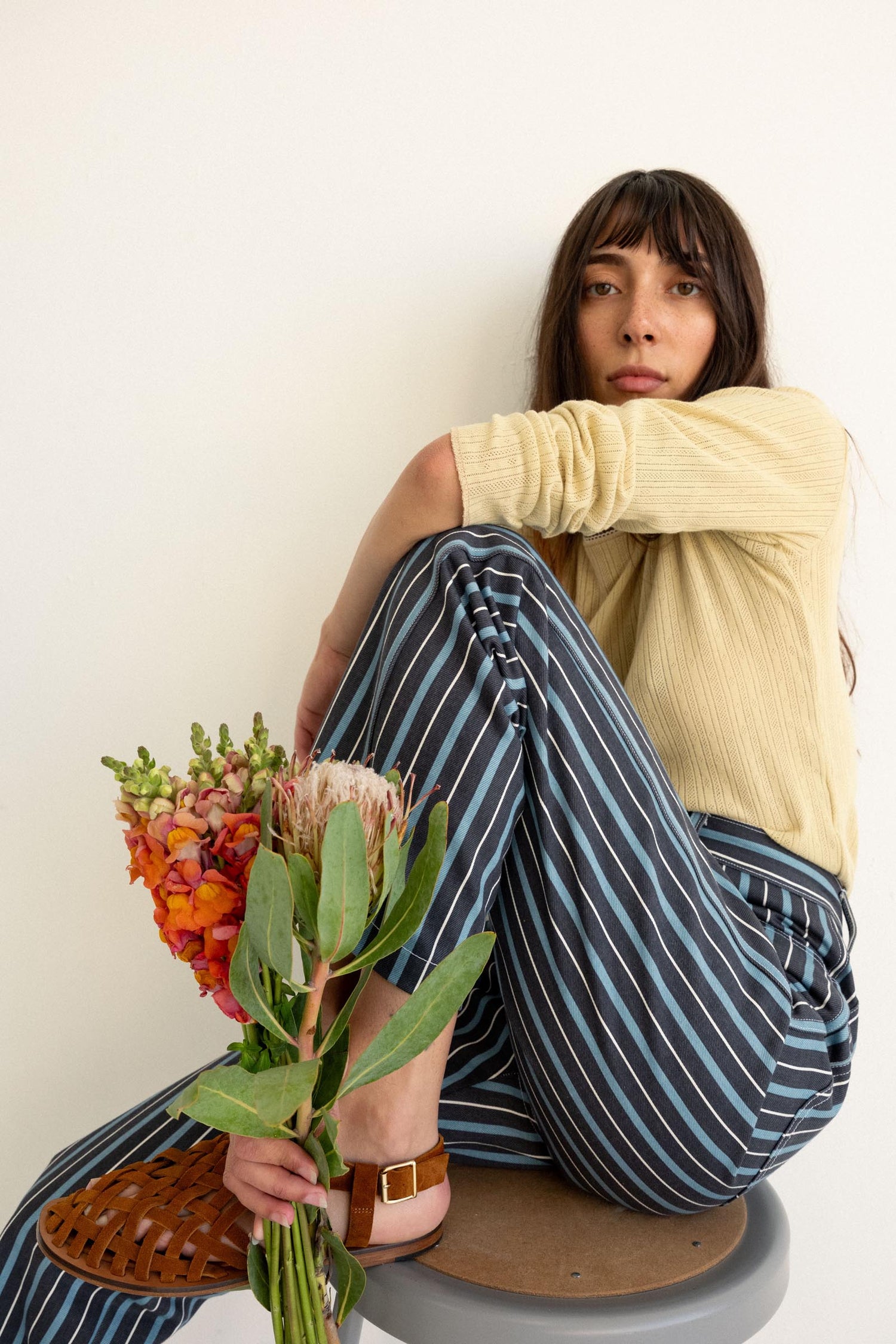 River Jean - Striped Denim