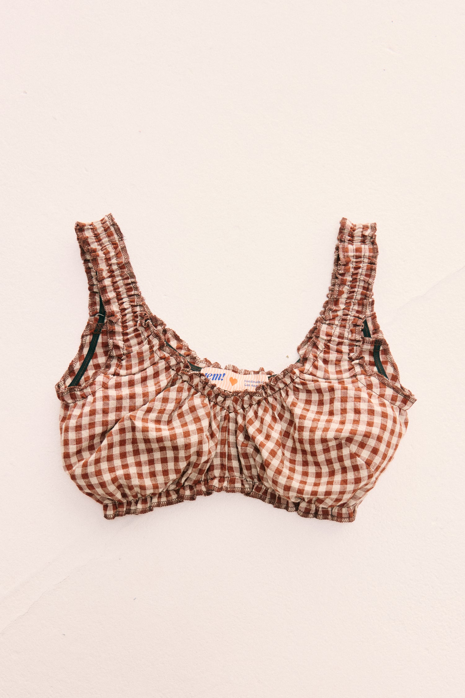 Harper Top - Brown Gingham