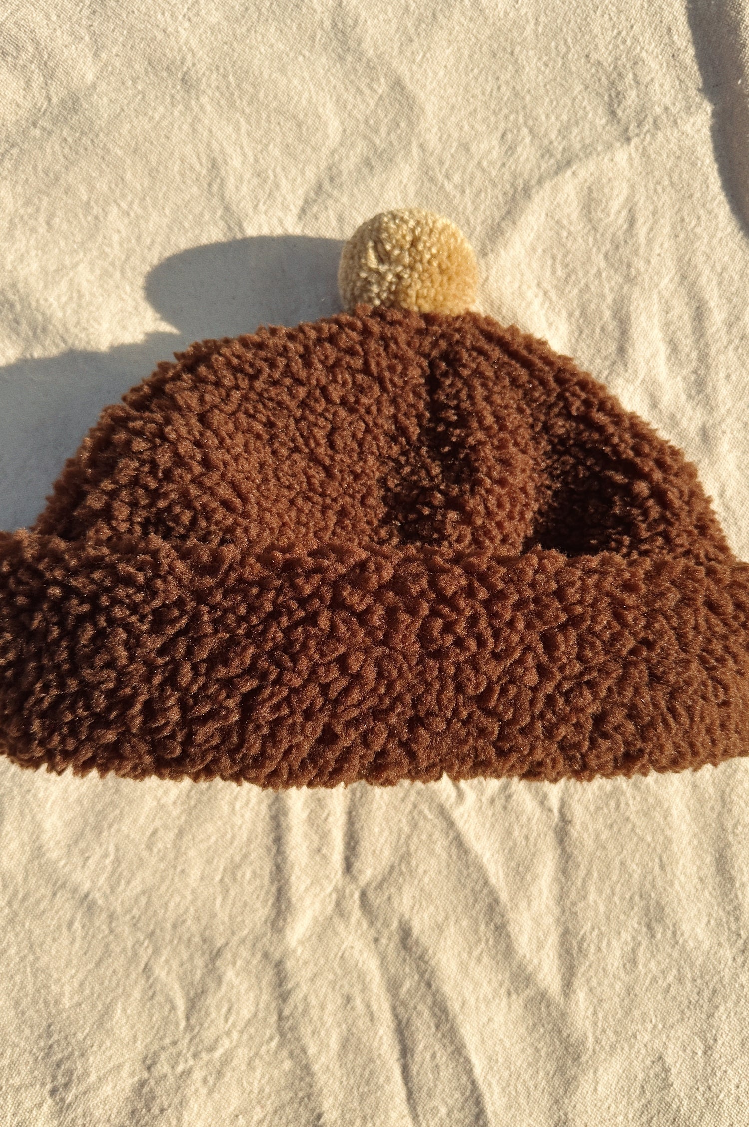 Pom Sherpa beanie- multiple colors