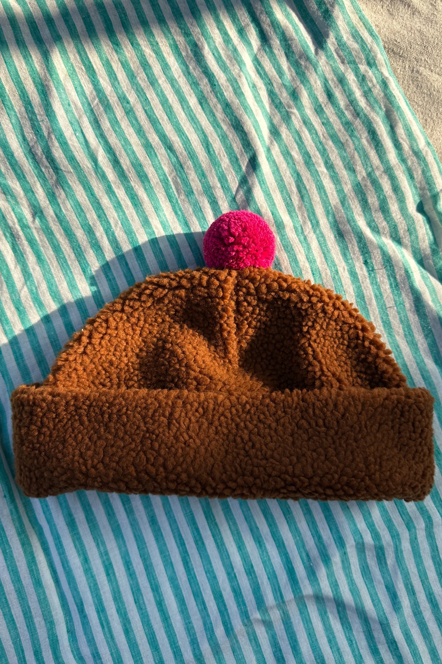 Pom Sherpa beanie- multiple colors