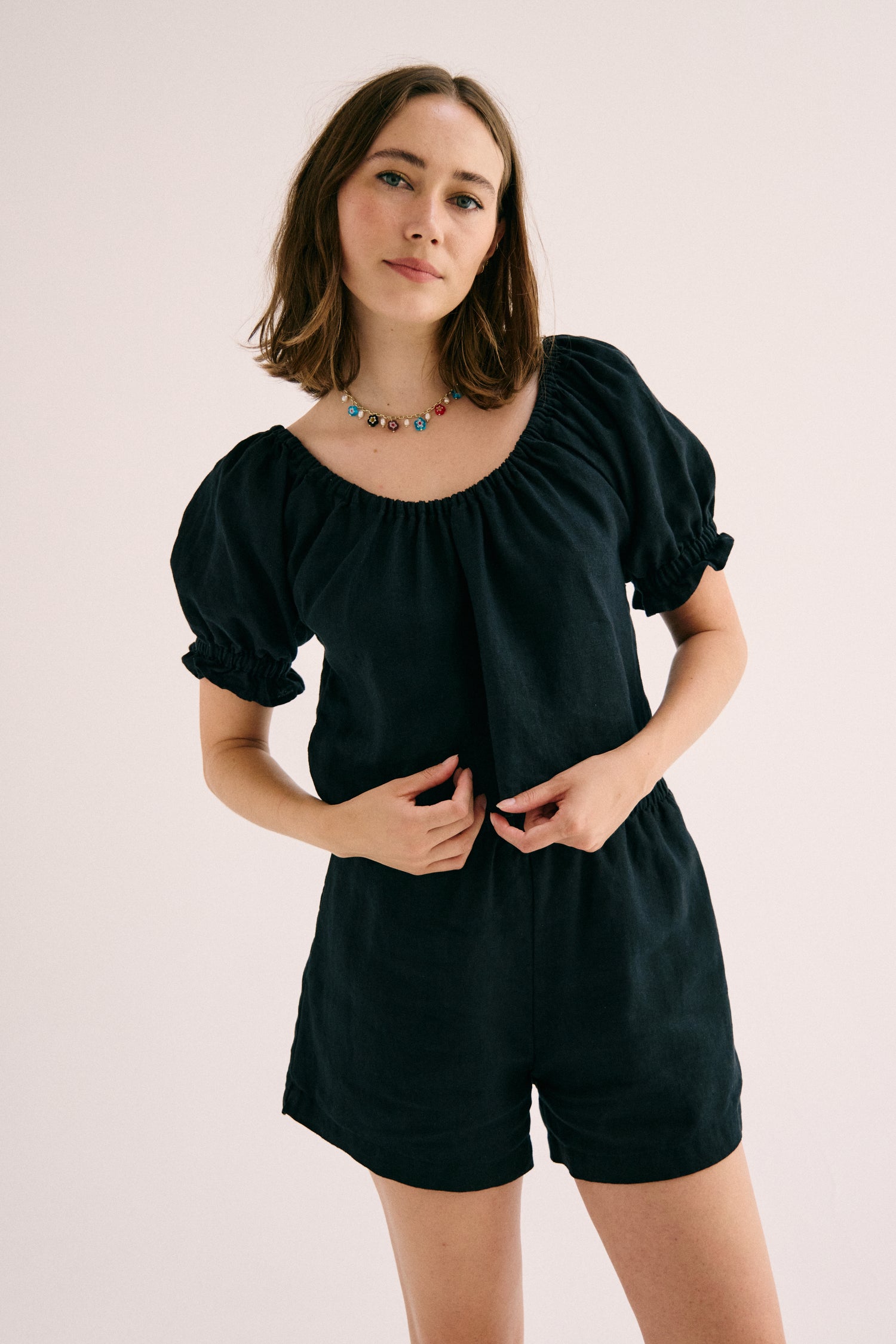 Clementine Blouse - Midnight Black