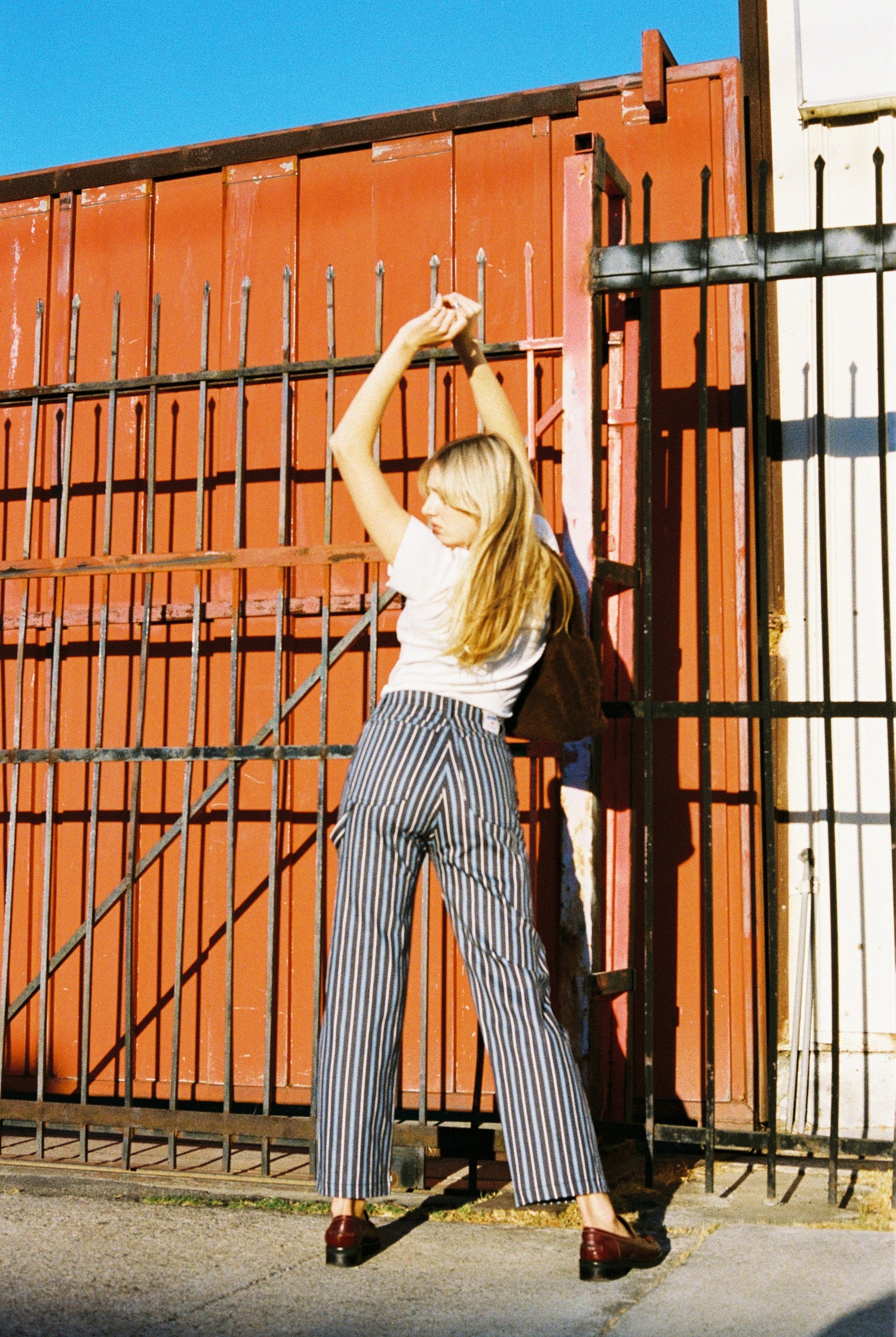 Painter Pants - Striped Denim