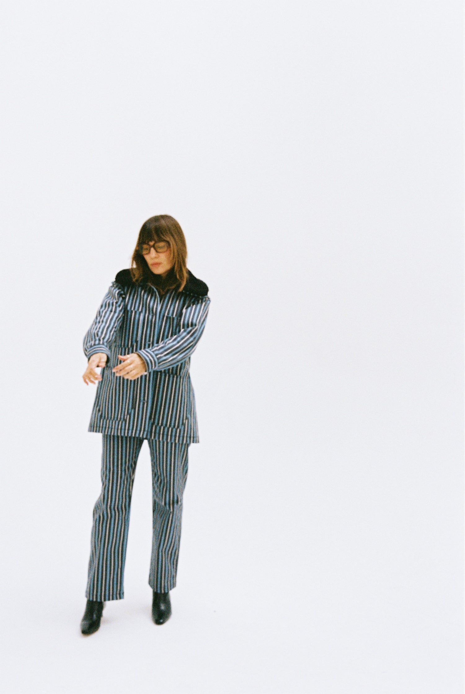 Painter Pants - Striped Denim